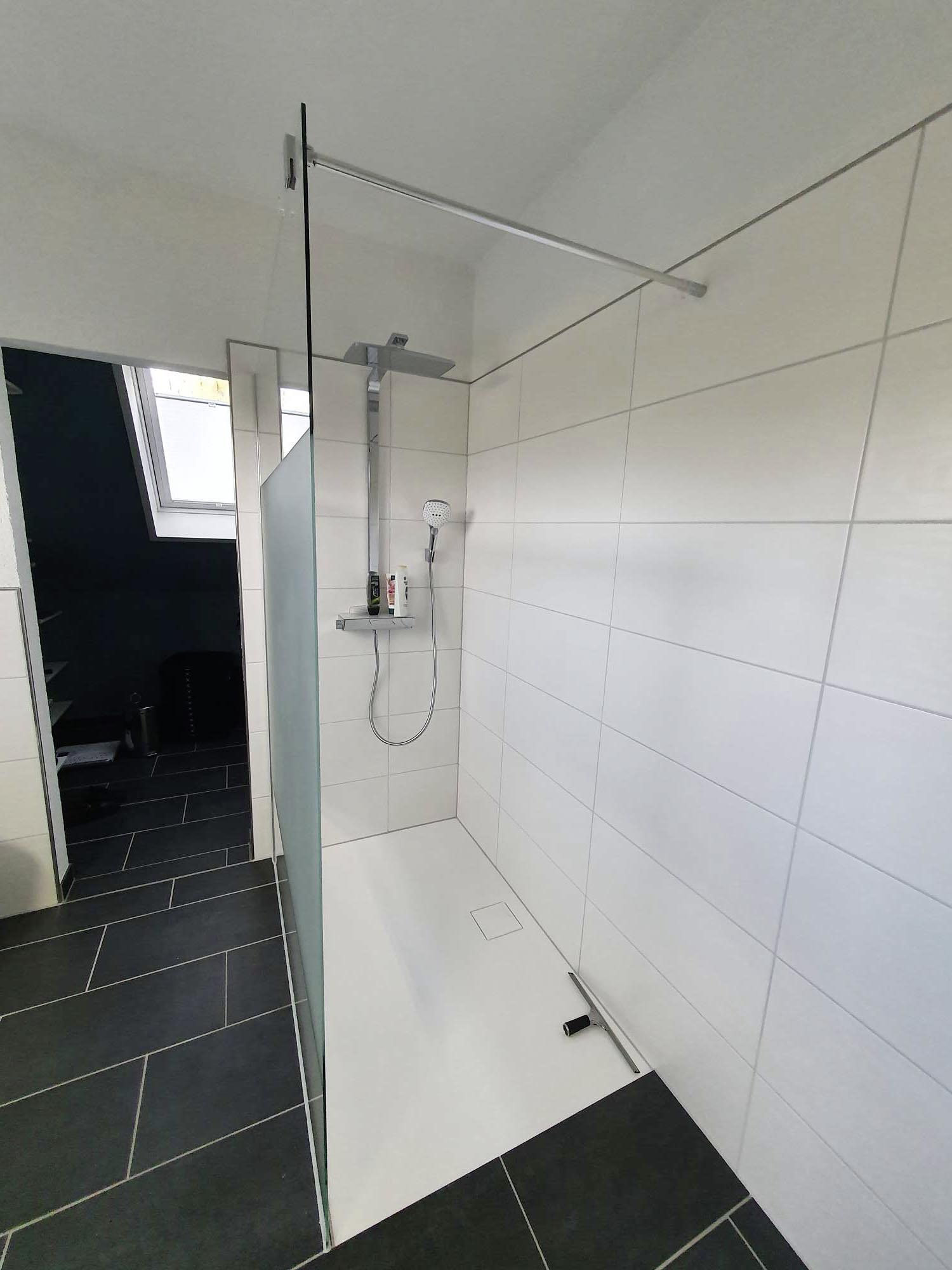 Fertiges Bad Ansicht Dusche