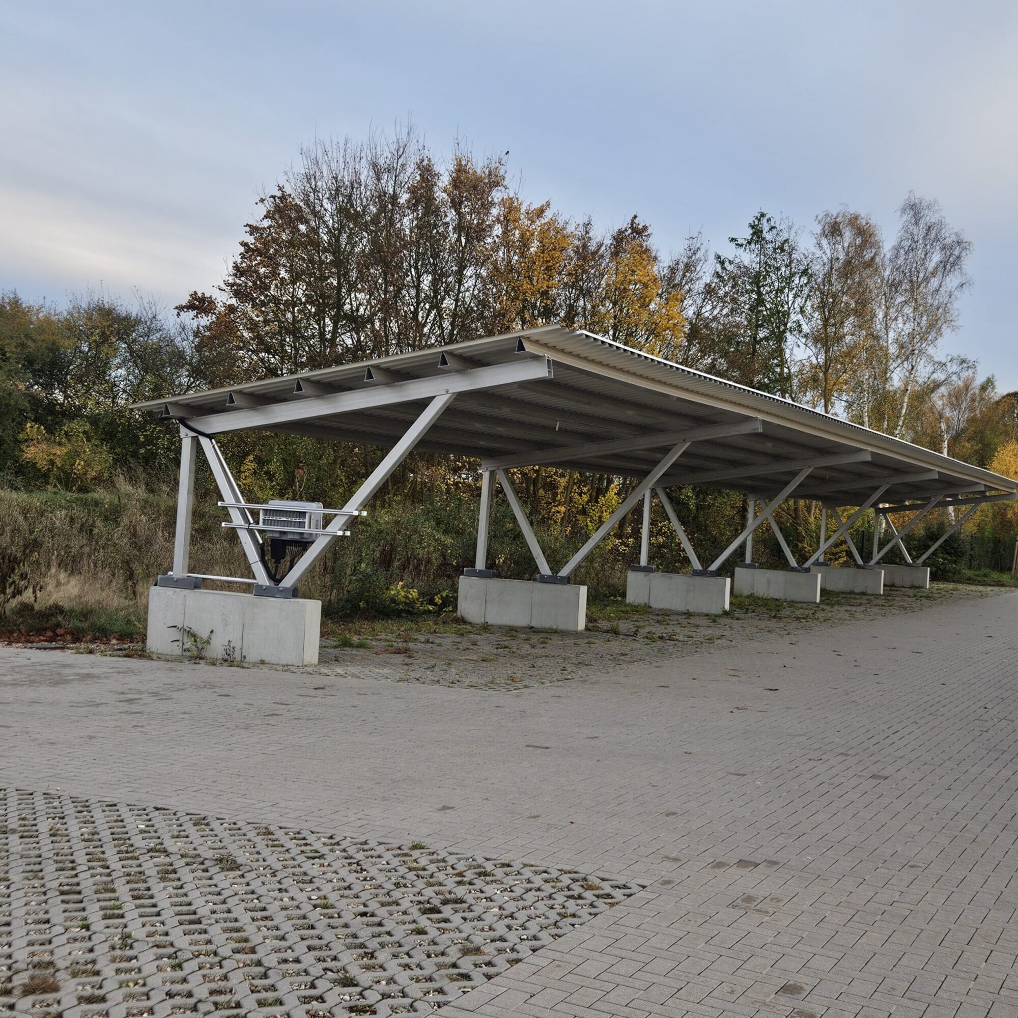 Carport – einseitig befahrbar